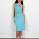 Core Midi Skirt - Blue