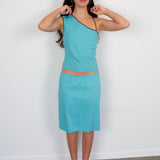 Core Midi Skirt - Blue